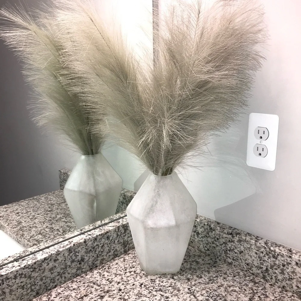 Frosted Asymmetrical Vase